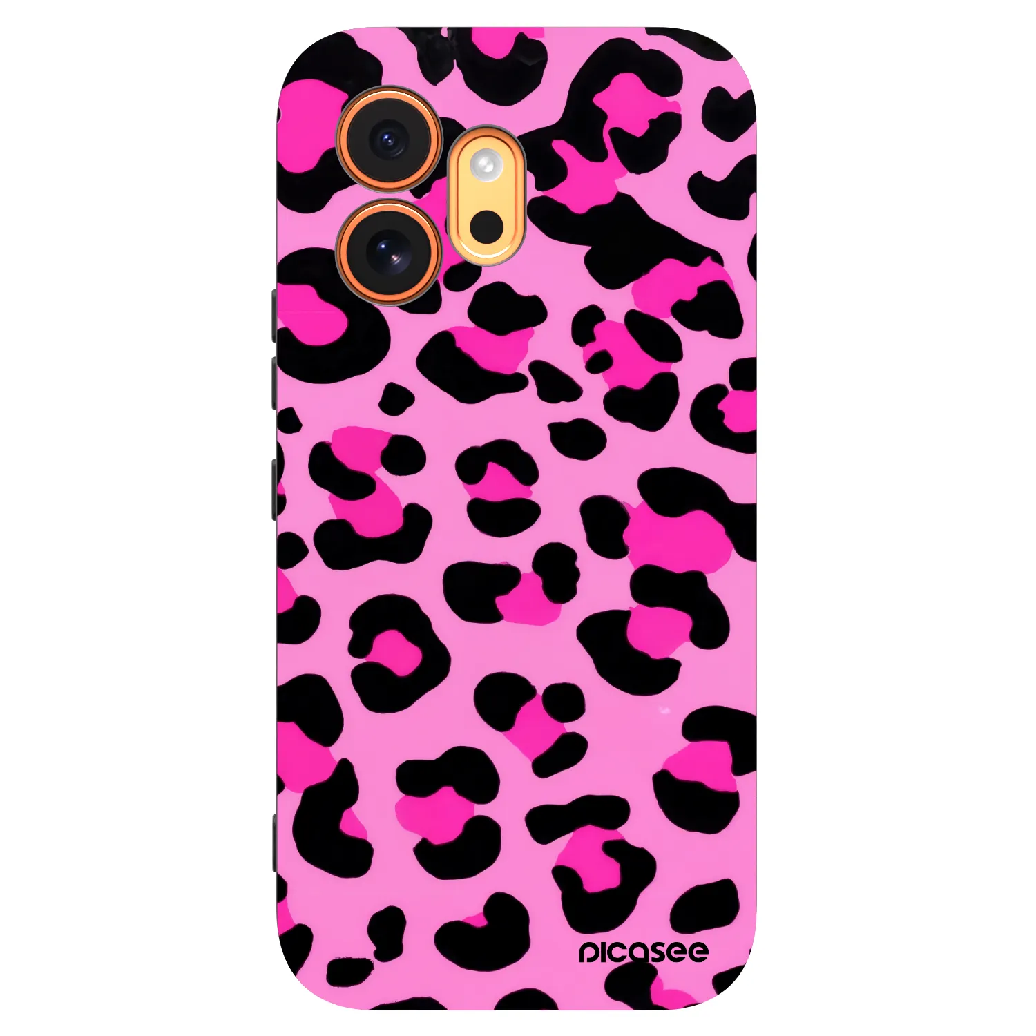 Picasee silikonowe czarne etui na Honor 600 - Pink Tiger