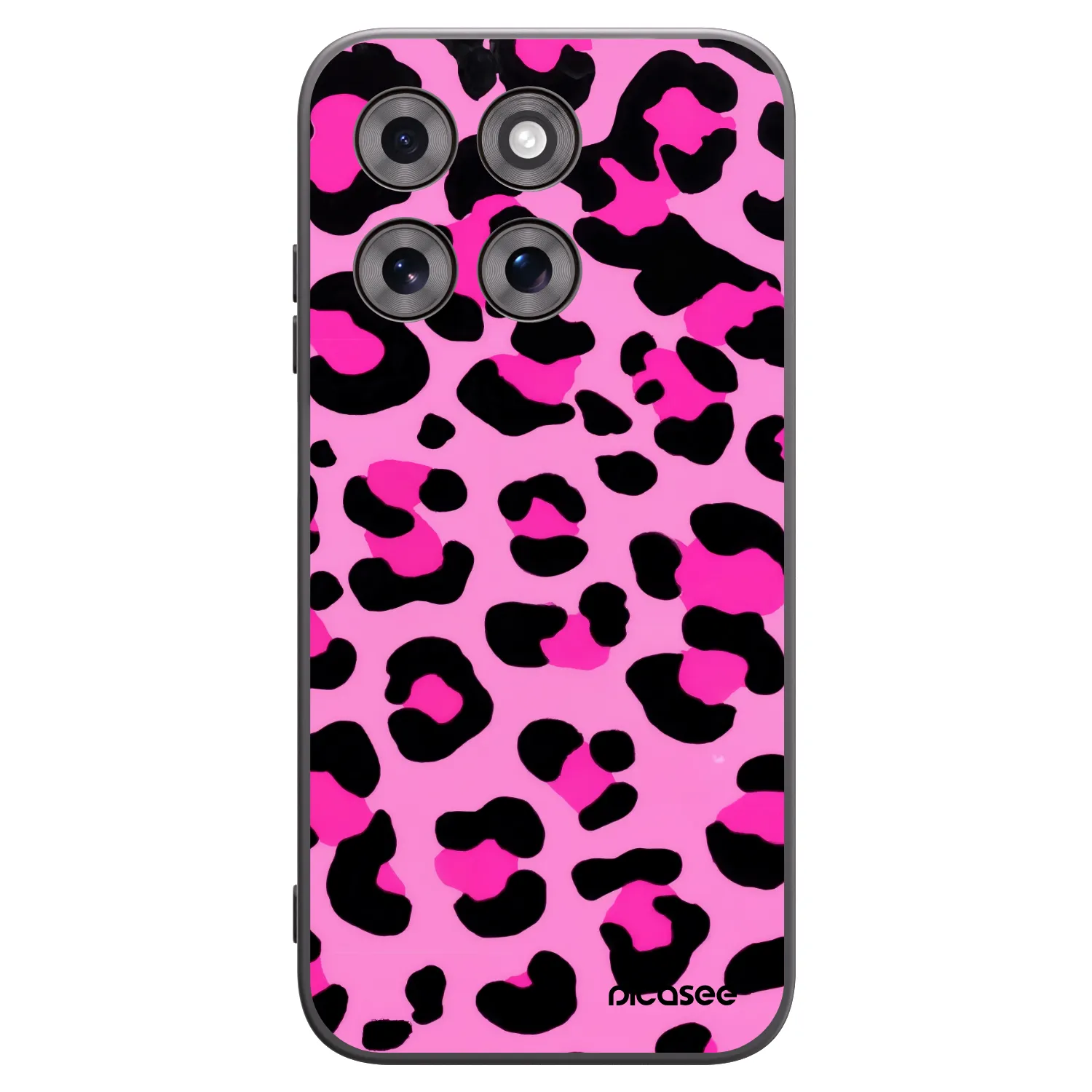 Picasee silikonowe czarne etui na Motorola Moto G77 - Pink Tiger