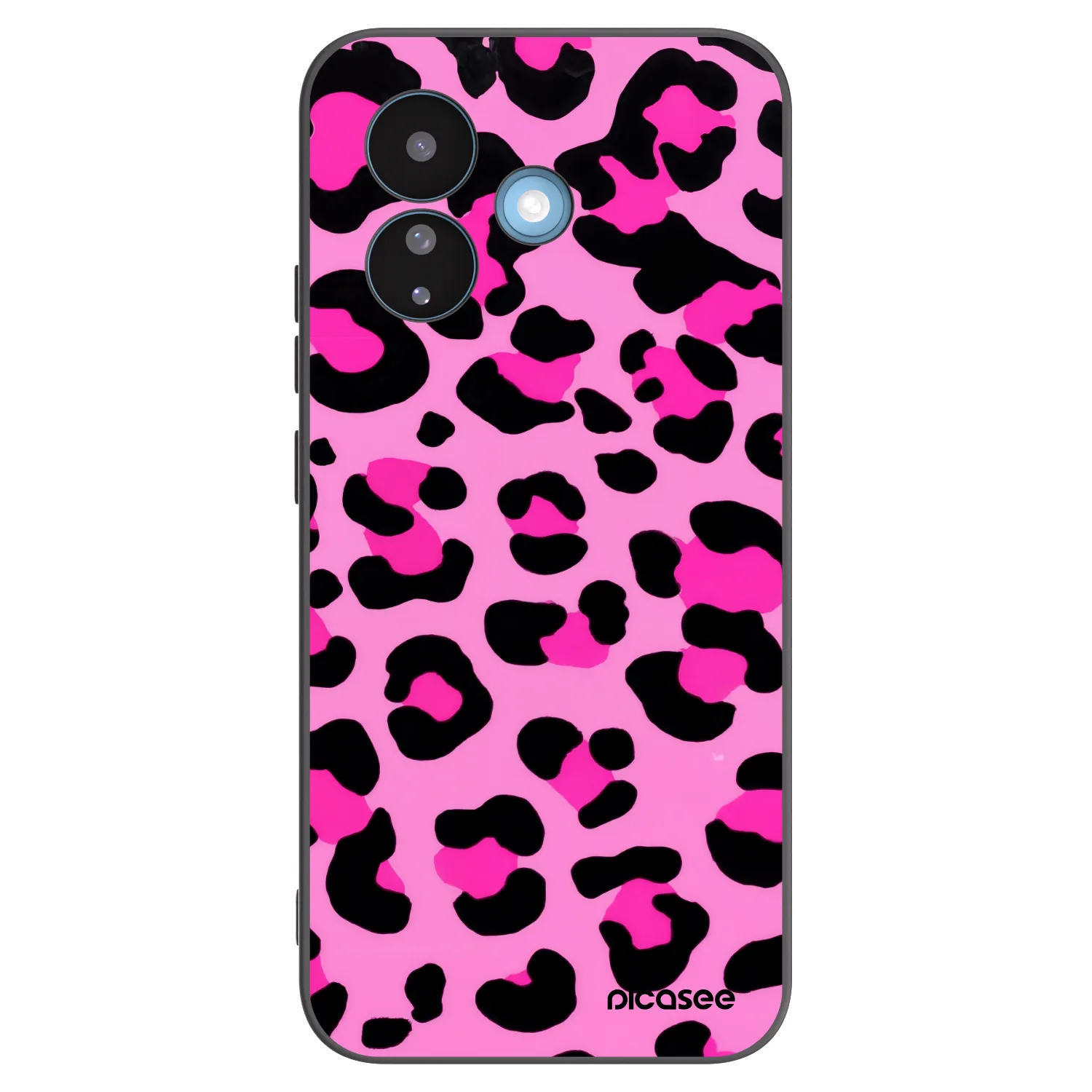 Picasee silikonowe czarne etui na Xiaomi Redmi Note 17 Pro 5G - Pink Tiger