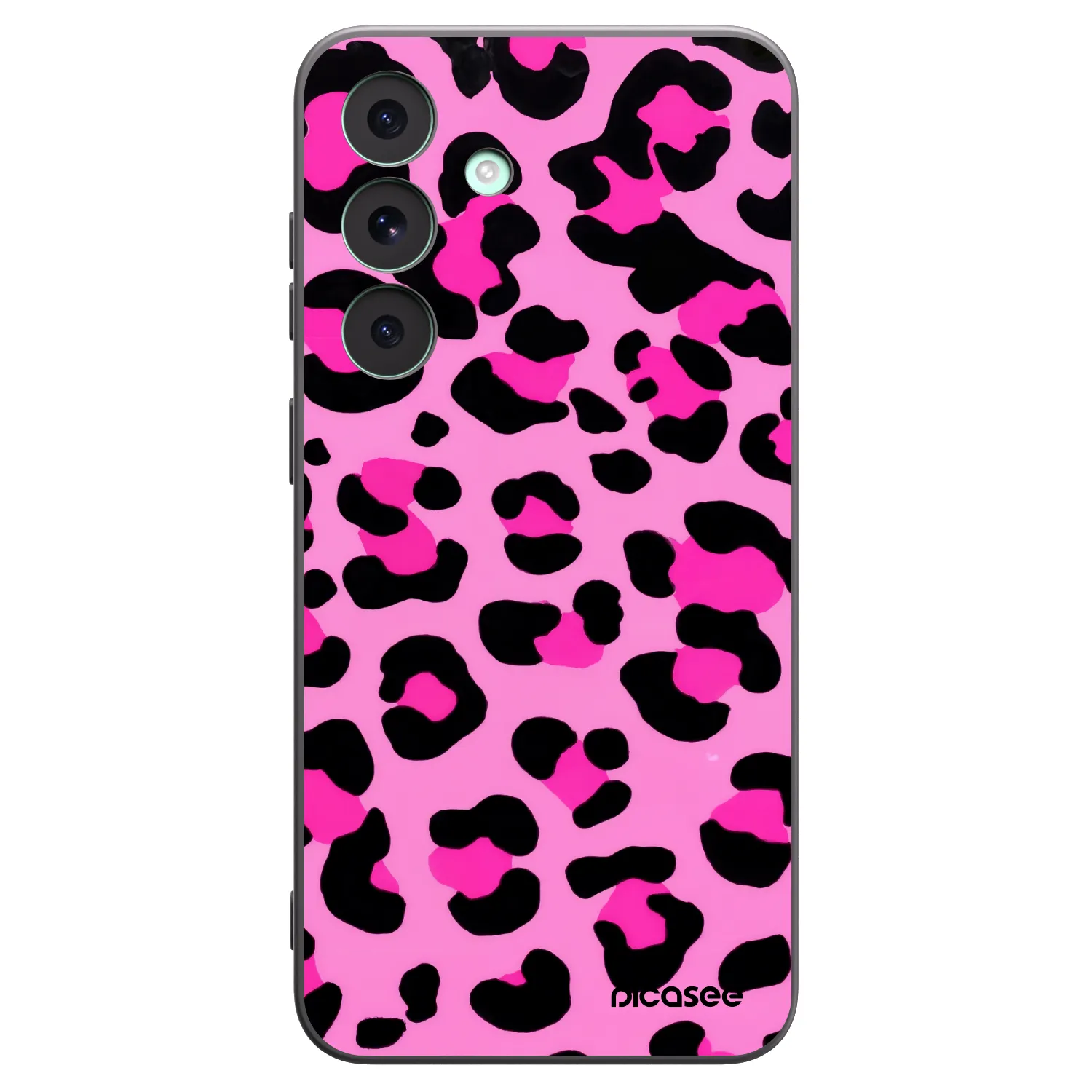 Picasee silikonowe czarne etui na Samsung Galaxy S26 FE - Pink Tiger