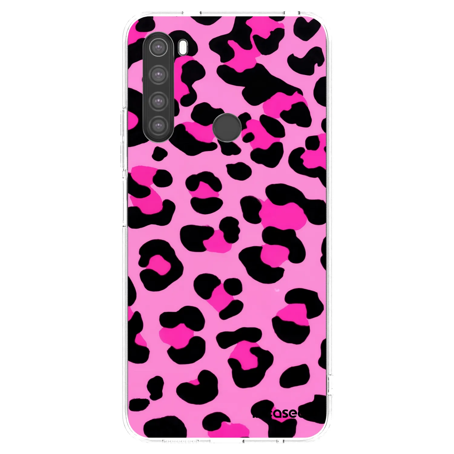 Picasee silikonowe przeźroczyste etui na Xiaomi Redmi Note 8 - Pink Tiger