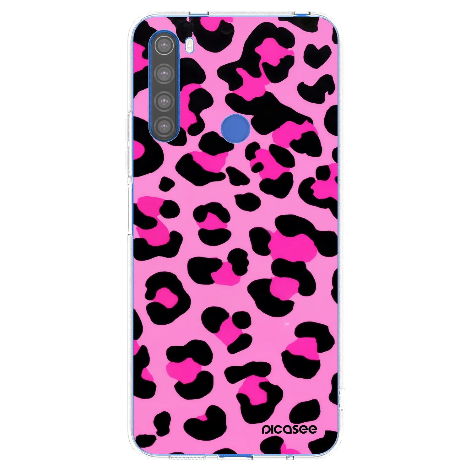 Picasee silikonowe przeźroczyste etui na Xiaomi Redmi Note 8T - Pink Tiger