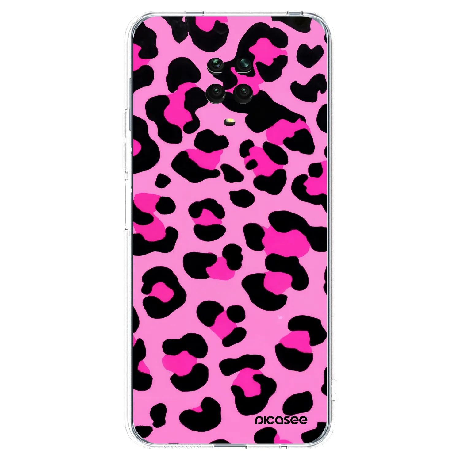 Picasee silikonowe przeźroczyste etui na Xiaomi Redmi Note 9 Pro - Pink Tiger