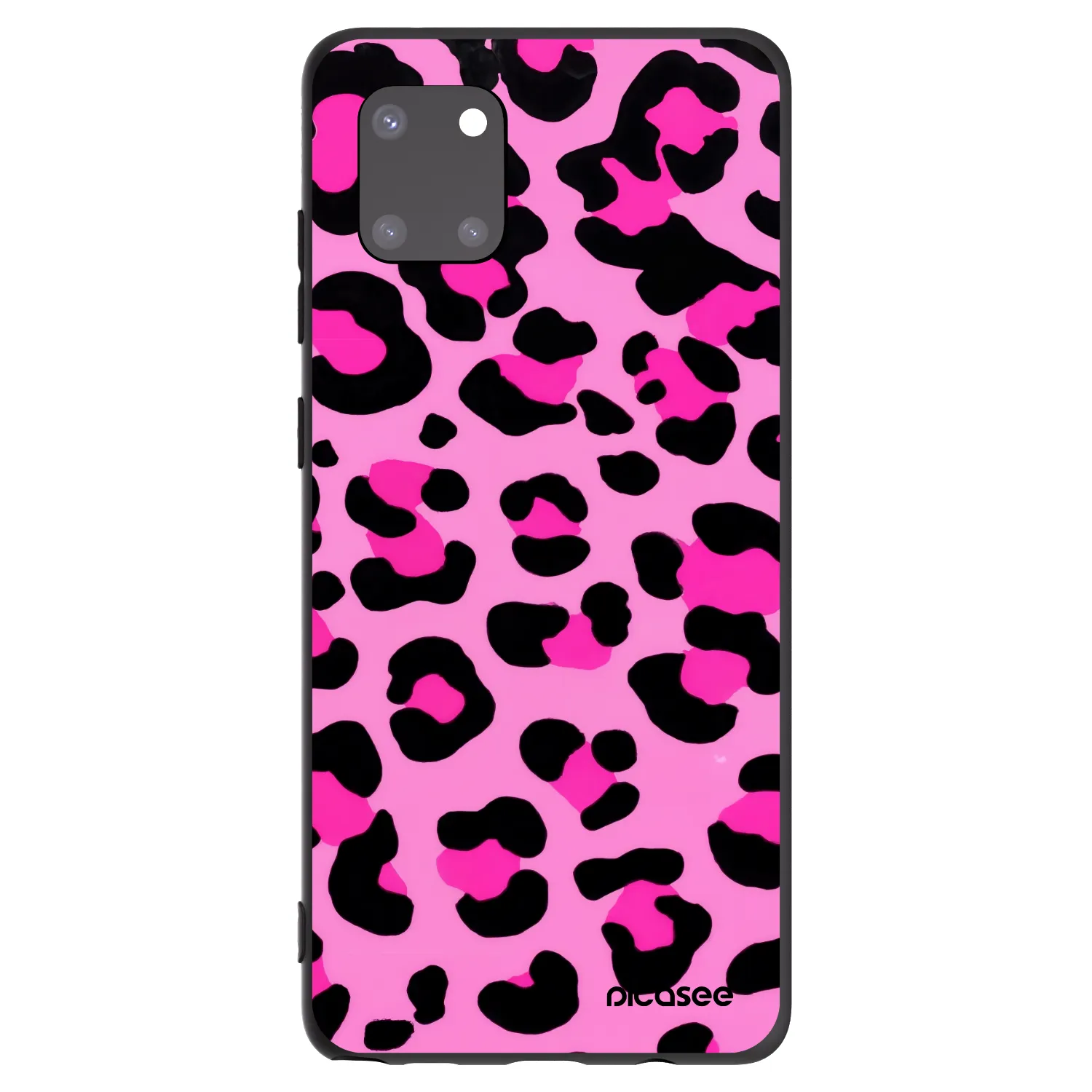 Picasee silikonowe czarne etui na Samsung Galaxy Note 10 Lite N770F - Pink Tiger