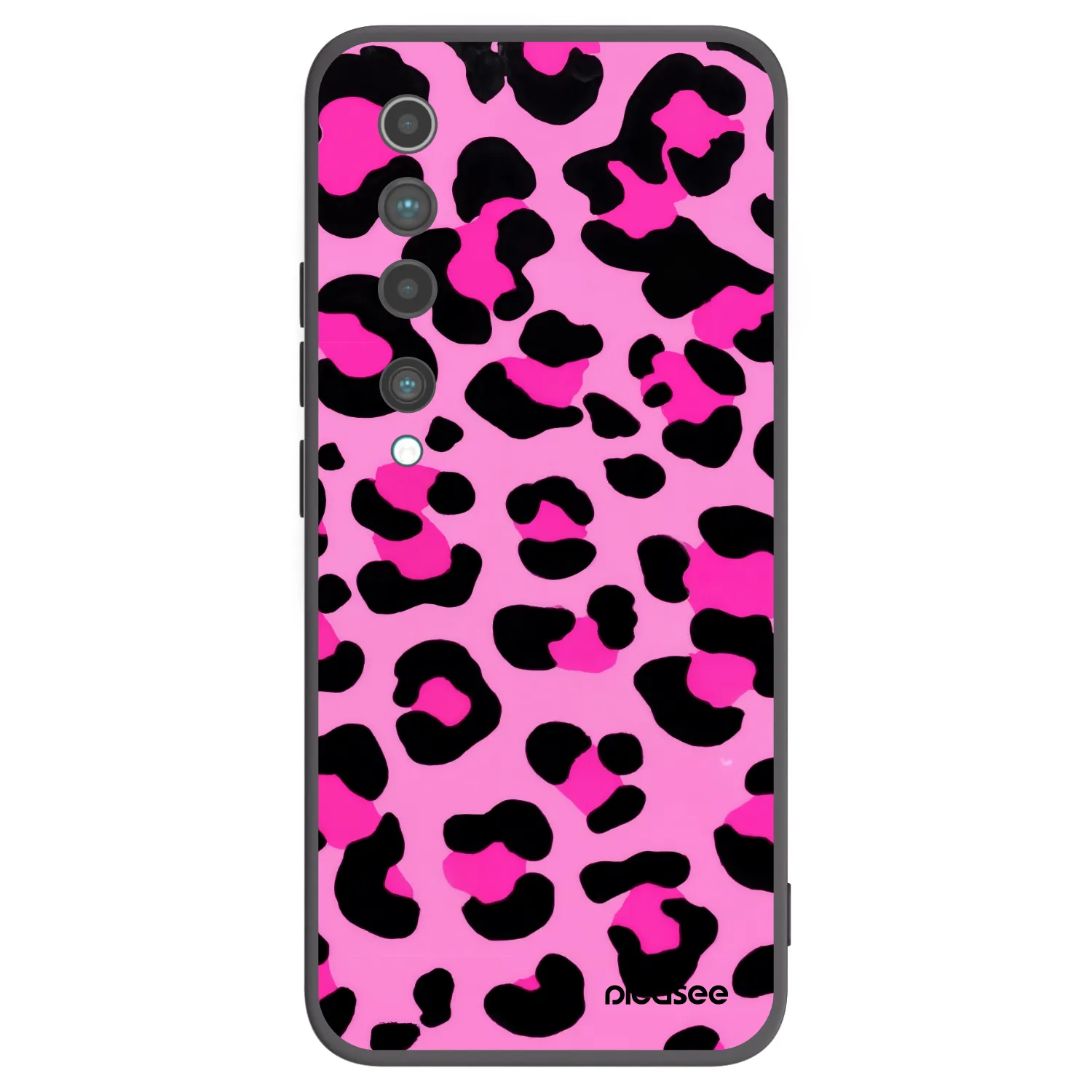 Picasee silikonowe czarne etui na Xiaomi Mi 10 - Pink Tiger