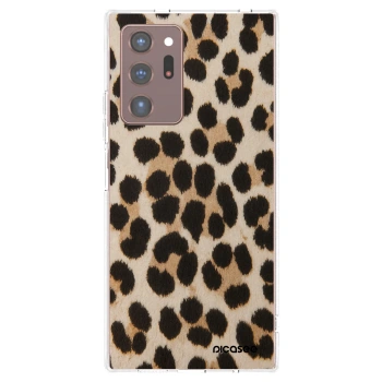 Picasee silikonowe przeźroczyste etui na Samsung Galaxy Note 20 Ultra - Brown Tiger