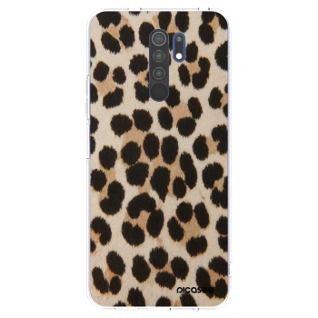 Picasee silikonowe przeźroczyste etui na Xiaomi Redmi 9 - Brown Tiger