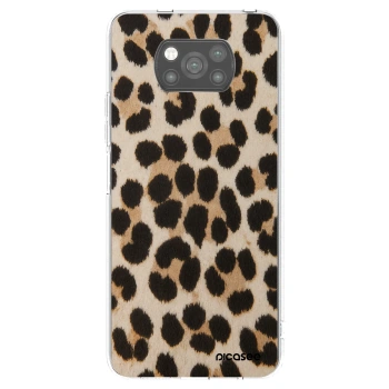 Picasee silikonowe czarne etui na Xiaomi Poco X3 - Brown Tiger