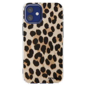 Picasee silikonowe przeźroczyste etui na Apple iPhone 12 mini - Brown Tiger