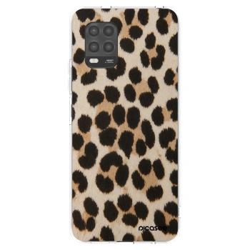 Picasee silikonowe przeźroczyste etui na Xiaomi Mi 10 Lite - Brown Tiger