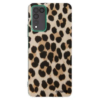 Picasee silikonowe przeźroczyste etui na Honor 10X Lite - Brown Tiger
