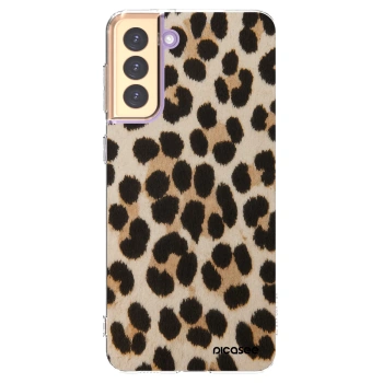 Picasee silikonowe przeźroczyste etui na Samsung Galaxy S21+ 5G G996F - Brown Tiger