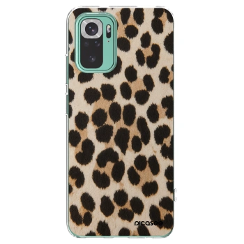 Picasee silikonowe przeźroczyste etui na Xiaomi Redmi Note 10 Pro - Brown Tiger
