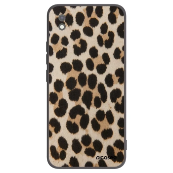 Picasee silikonowe czarne etui na Xiaomi Redmi 9AT - Brown Tiger