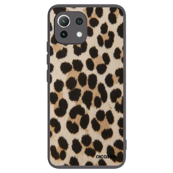 Picasee silikonowe czarne etui na Xiaomi Mi 11 Lite - Brown Tiger
