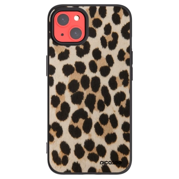 Picasee silikonowe czarne etui na Apple iPhone 13 - Brown Tiger