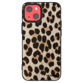 Picasee silikonowe czarne etui na Apple iPhone 13 mini - Brown Tiger