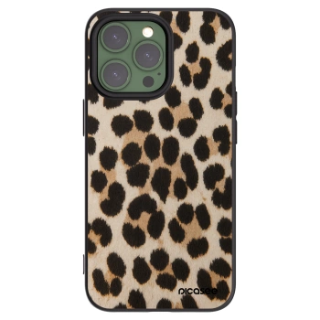 Picasee silikonowe czarne etui na Apple iPhone 13 Pro - Brown Tiger