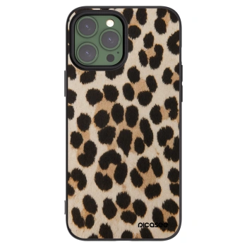 Picasee silikonowe czarne etui na Apple iPhone 13 Pro Max - Brown Tiger