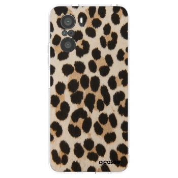 Picasee silikonowe przeźroczyste etui na Xiaomi Poco F3 - Brown Tiger