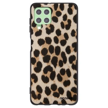 Picasee silikonowe czarne etui na Samsung Galaxy A22 A225F 4G - Brown Tiger