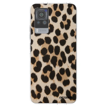 Picasee silikonowe przeźroczyste etui na Vivo X60 Pro 5G - Brown Tiger