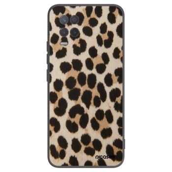 Picasee silikonowe czarne etui na Realme 8 5G - Brown Tiger