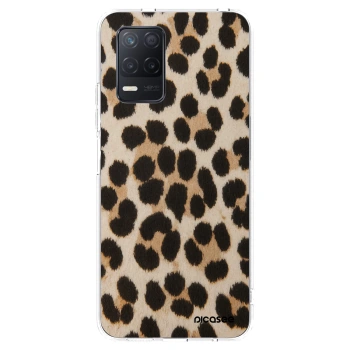 Picasee silikonowe przeźroczyste etui na Realme 8 5G - Brown Tiger