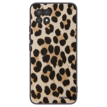 Picasee silikonowe czarne etui na Realme 8i - Brown Tiger