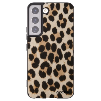 Picasee silikonowe czarne etui na Samsung Galaxy S22 5G - Brown Tiger