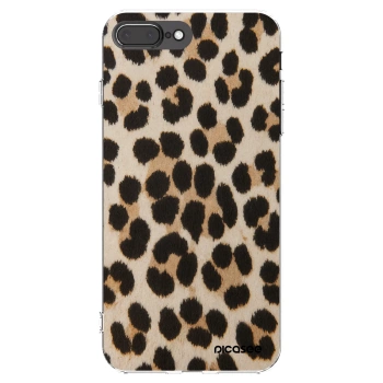 Picasee silikonowe przeźroczyste etui na Apple iPhone 7 Plus - Brown Tiger