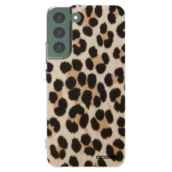 Picasee silikonowe przeźroczyste etui na Samsung Galaxy S22+ 5G - Brown Tiger