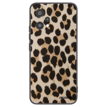 Picasee silikonowe czarne etui na Realme 9 Pro 5G - Brown Tiger