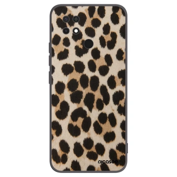 Picasee silikonowe czarne etui na Xiaomi Redmi 10C - Brown Tiger