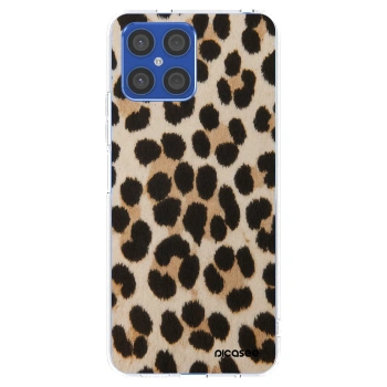 Picasee silikonowe przeźroczyste etui na Honor X8 4G - Brown Tiger