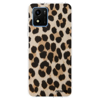 Picasee silikonowe przeźroczyste etui na Vivo Y01 - Brown Tiger