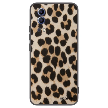 Picasee silikonowe czarne etui na Vivo Y52 5G - Brown Tiger