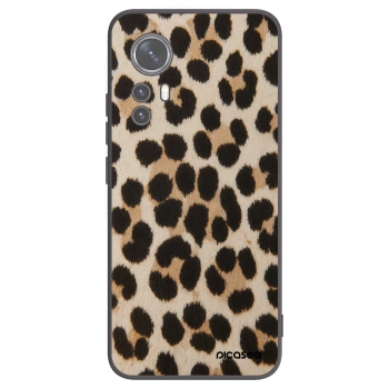Picasee silikonowe czarne etui na Xiaomi 12X - Brown Tiger