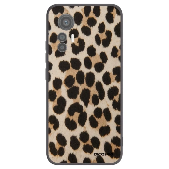 Picasee silikonowe czarne etui na Xiaomi 12 Lite - Brown Tiger