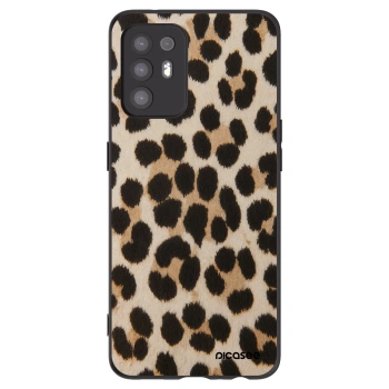 Picasee silikonowe czarne etui na OPPO A94 5G - Brown Tiger