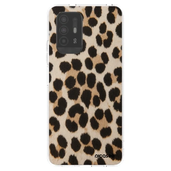 Picasee silikonowe przeźroczyste etui na OPPO A94 5G - Brown Tiger