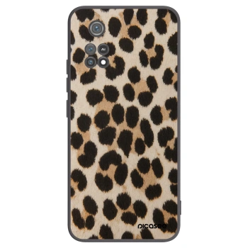 Picasee silikonowe czarne etui na Xiaomi Poco M4 Pro - Brown Tiger