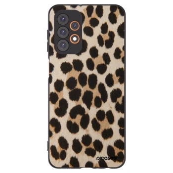 Picasee silikonowe czarne etui na Samsung Galaxy A23 A235F 4G - Brown Tiger