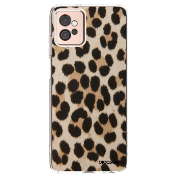 Picasee silikonowe przeźroczyste etui na Motorola Moto G32 - Brown Tiger