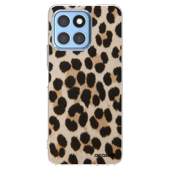 Picasee silikonowe przeźroczyste etui na Honor X8 5G - Brown Tiger