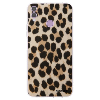 Picasee silikonowe przeźroczyste etui na Honor 8X - Brown Tiger