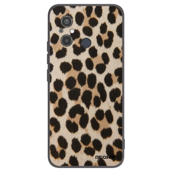 Picasee silikonowe czarne etui na Xiaomi Redmi 12C - Brown Tiger