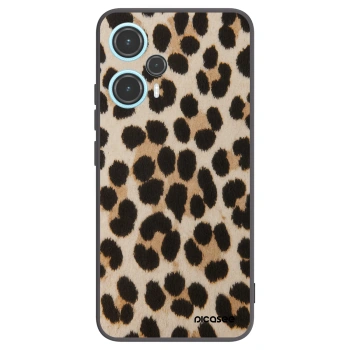 Picasee silikonowe czarne etui na Xiaomi Poco F5 - Brown Tiger