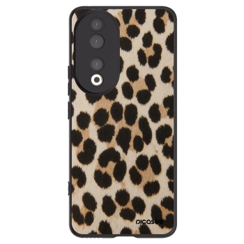 Picasee silikonowe czarne etui na Honor 90 5G - Brown Tiger