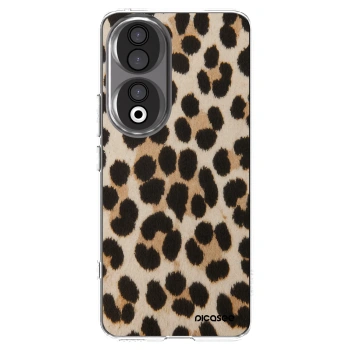 Picasee silikonowe przeźroczyste etui na Honor 90 5G - Brown Tiger